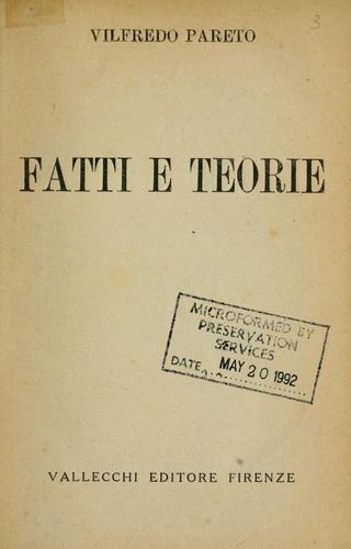 Cover for Fatti e teorie