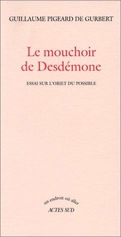 Cover for Le mouchoir de Desdémone