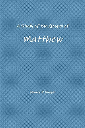 Cover for A Study of the Gospel of Matthew