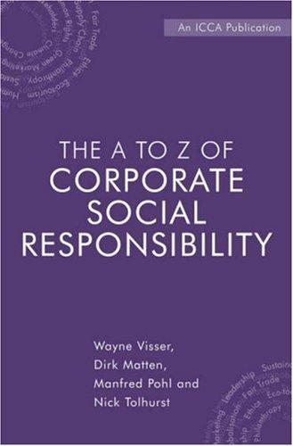 Cover for The A to Z of Corporate Social Responsibility