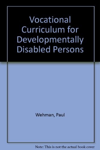 Cover for Vocational curriculum for developmentally disabled persons