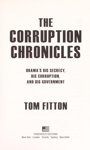 Cover for The corruption chronicles