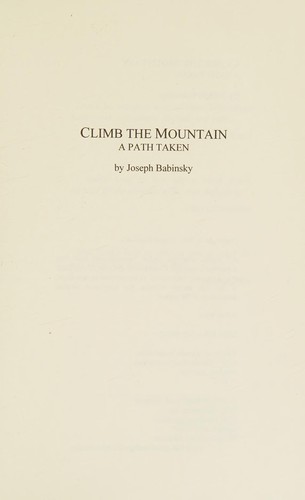Cover for Climb the Mountain