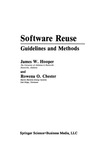 Cover for Software Reuse