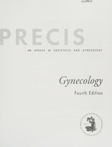 Cover for Precis