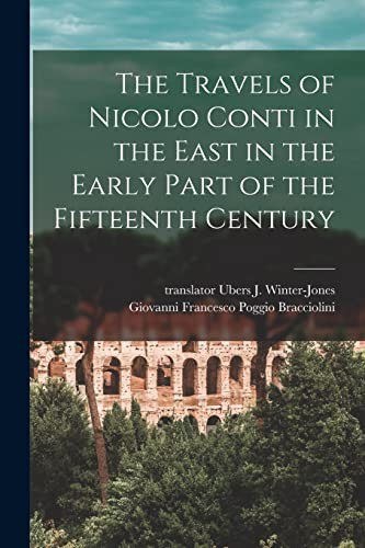 Cover for The Travels of Nicolo Conti in the East in the Early Part of the Fifteenth Century