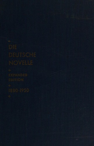 Cover for Die deutsche Novelle.