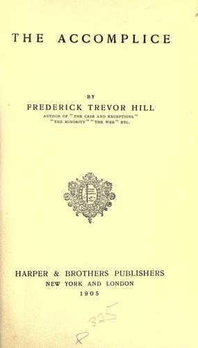 Cover for The accomplice