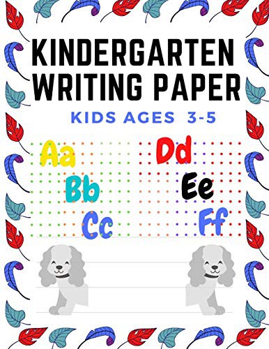 Cover for Kindergarten writing paper Kids Ages 3-5