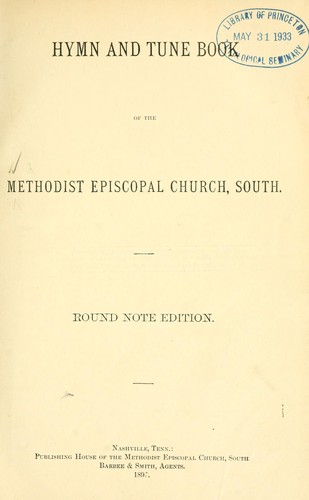 Cover for Hymn and tune book of the Methodist Episcopal Church, South