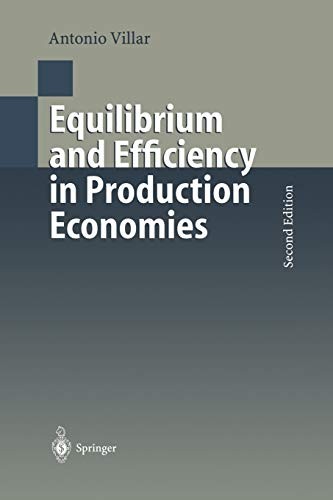 Cover for Equilibrium and Efficiency in Production Economies