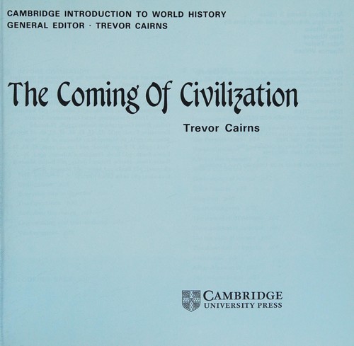 Cover for The Coming of Civilization