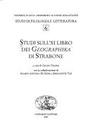 Cover for Studi sull'XI libro dei Geographika di Strabone