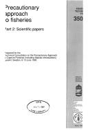 Cover for Precautionary Approach to Fisheries - Pt 2