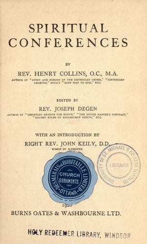 Cover for Spiritual conferences