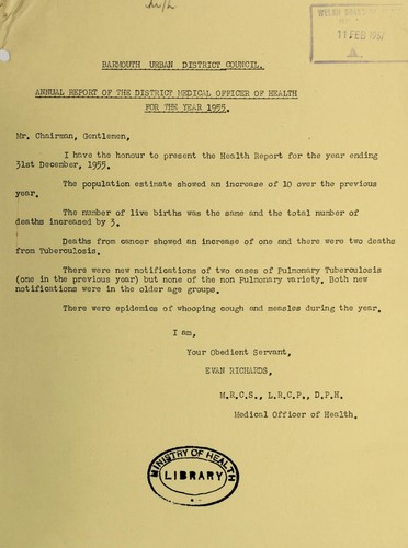 Cover for [Report 1955]