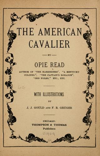 Cover for The American cavalier