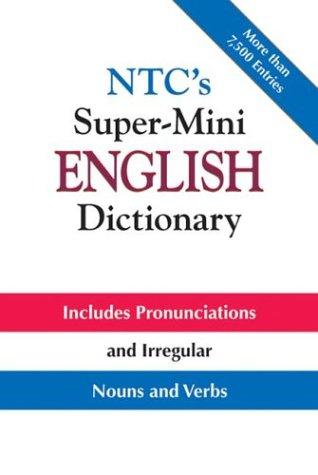 Cover for NTC's super-mini English dictionary.