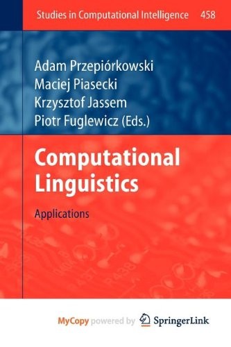 Cover for Computational Linguistics