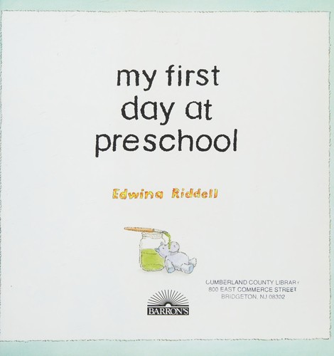 Cover for My first day at preschool