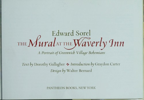 Cover for The mural at the Waverly Inn