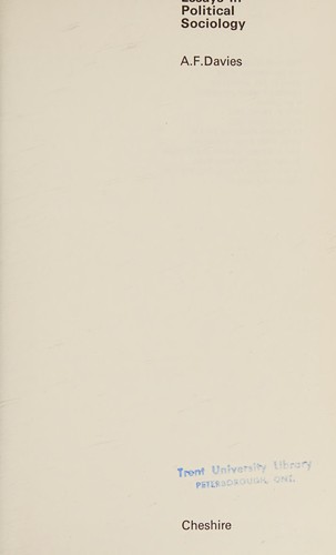 Cover for Essays in political sociology