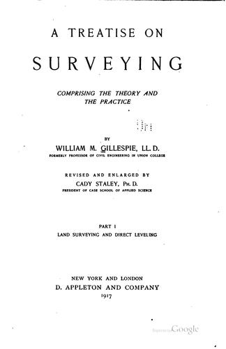 Cover for A Treatise on Surveying, Comprising the Theory and the Practice