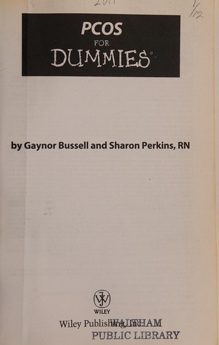 Cover for PCOS for dummies