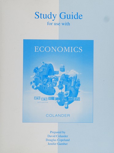 Cover for Study Guide t/a Economics