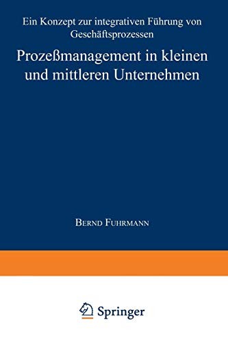 Cover for Prozeßmanagement in kleinen und mittleren Unternehmen