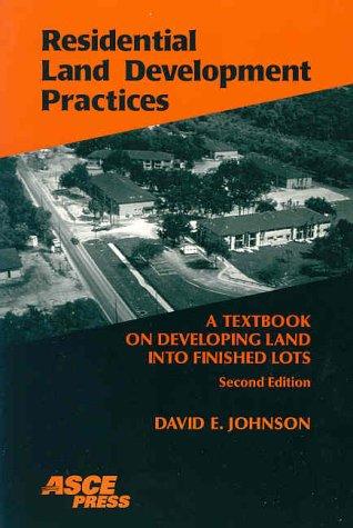 Cover for Residential Land Development Practices
