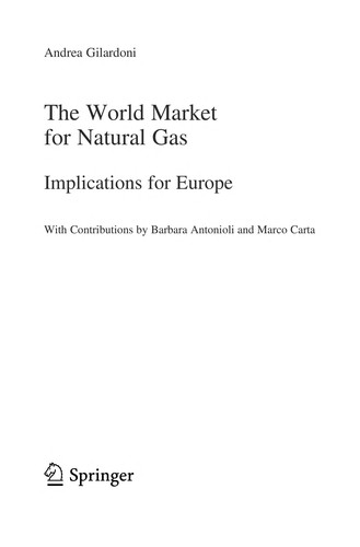 Cover for The World Market for Natural Gas
