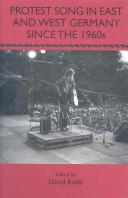 Cover for Protest song in East and West Germany since the 1960s