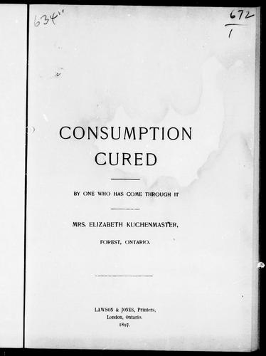 Cover for Consumption cured