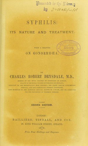 Cover for Syphilis