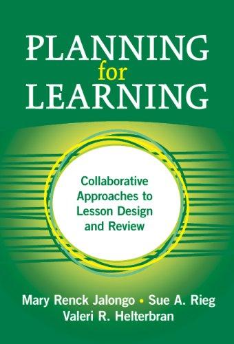 Cover for Planning for Learning