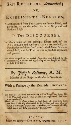 Cover for True religion delineated; or, Experimental religion