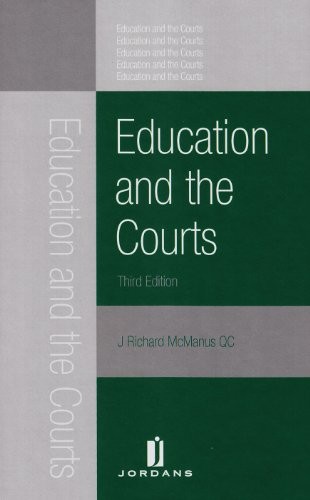 Cover for Education and the Courts