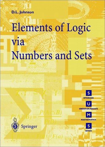 Cover for Elements of logic via numbers and sets