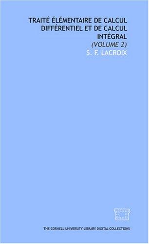 Cover for Traité élémentaire de calcul différentiel et de calcul intégral