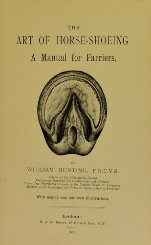 Cover for The art of horse-shoeing