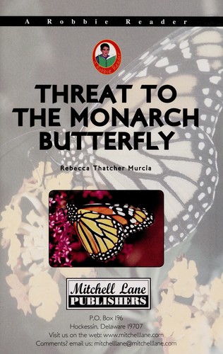 Cover for Threat to the monarch butterfly