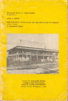 Cover for The political evolution of the Province of Tarlac, 1710-1920