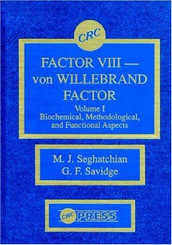 Cover for Factor VIII - von WIllebrand Factor, Volume I