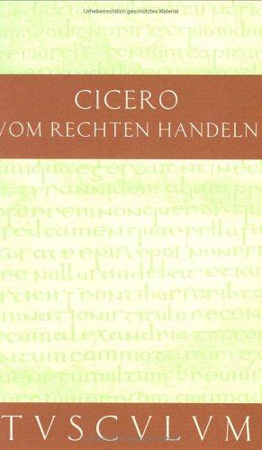 Cover for Vom rechten Handeln. Lateinisch- Deutsch.