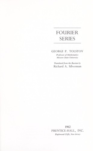 Cover for Fourier series.