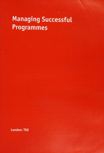 Cover for Managing successful programmes