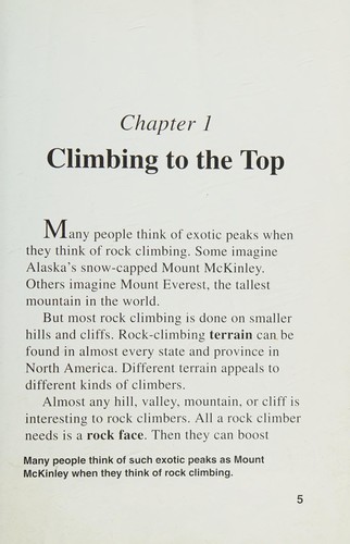 Cover for Rock Climbing