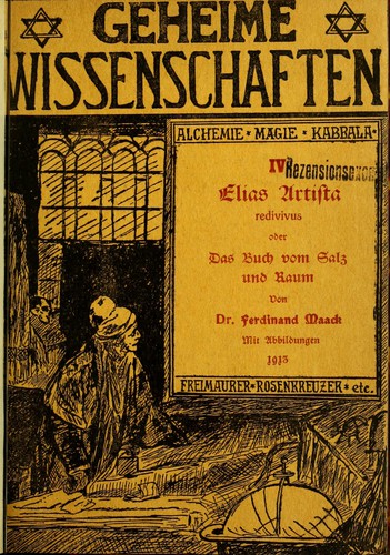 Cover for Elias Artista redivivus, oder, Das Buch vom Salz und Raum