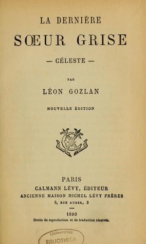 Cover for La dernière soeur grise